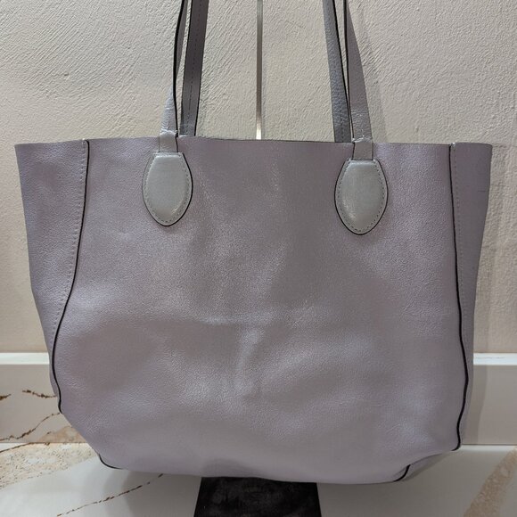 Michael Kors reversible tote bag. Grey/Lavender. EUC! - Picture 4 of 6